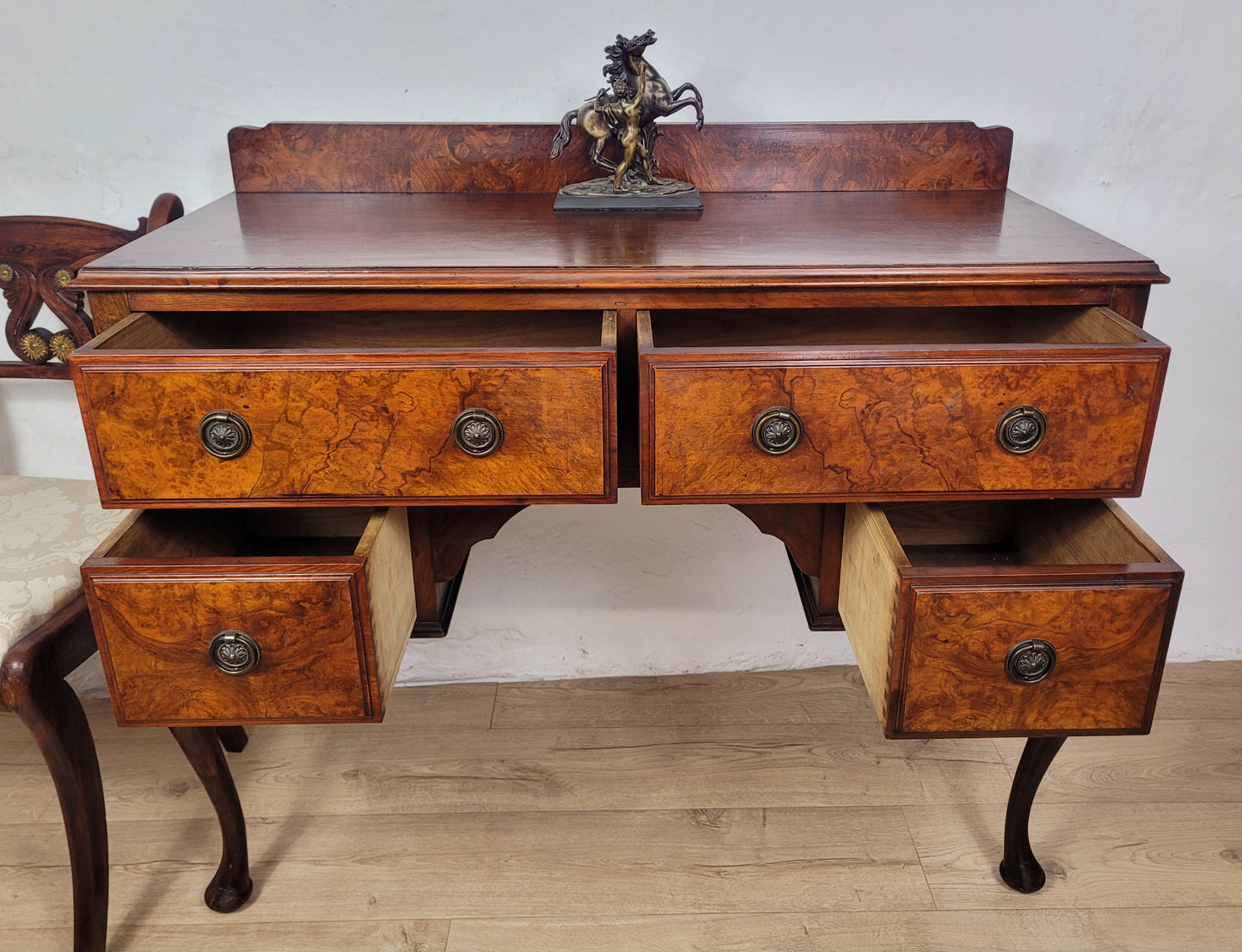 Victorian Walnut Writing Desk Sideboard Antique English Delivery Available