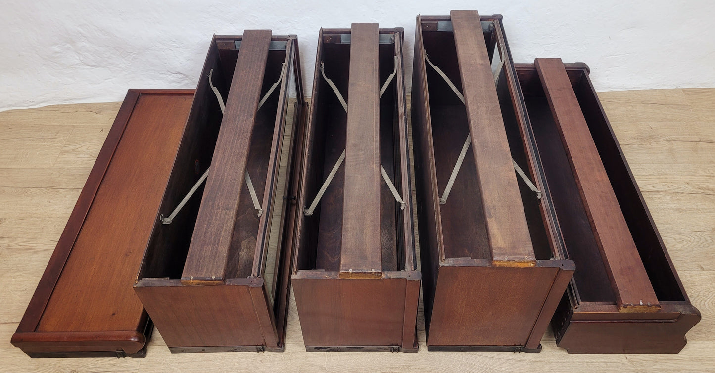 Globe Wernicke Barristers Bookcase 3 Stackable Glass Door Delivery Available