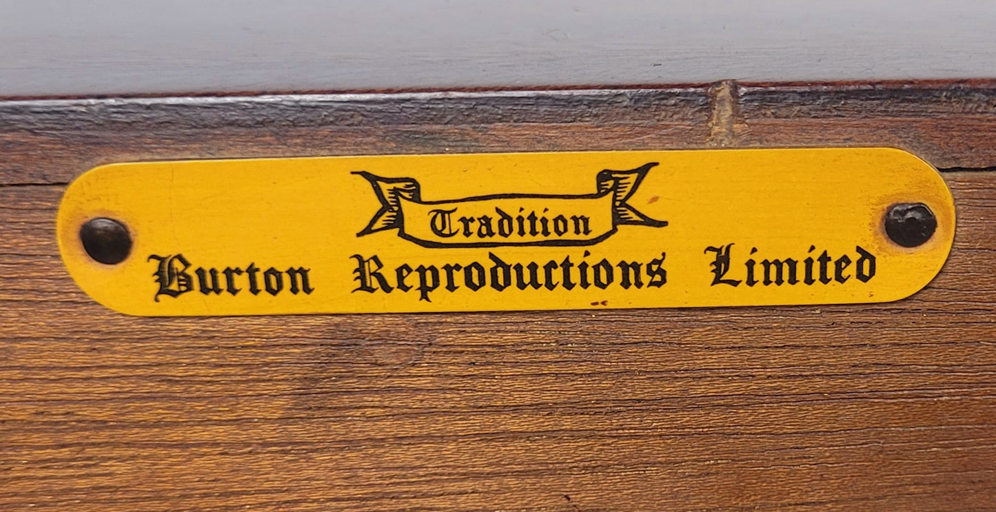 Vintage Writing Bureau Desk Burton Reprod Drawers Mid 20thC Delivery Available