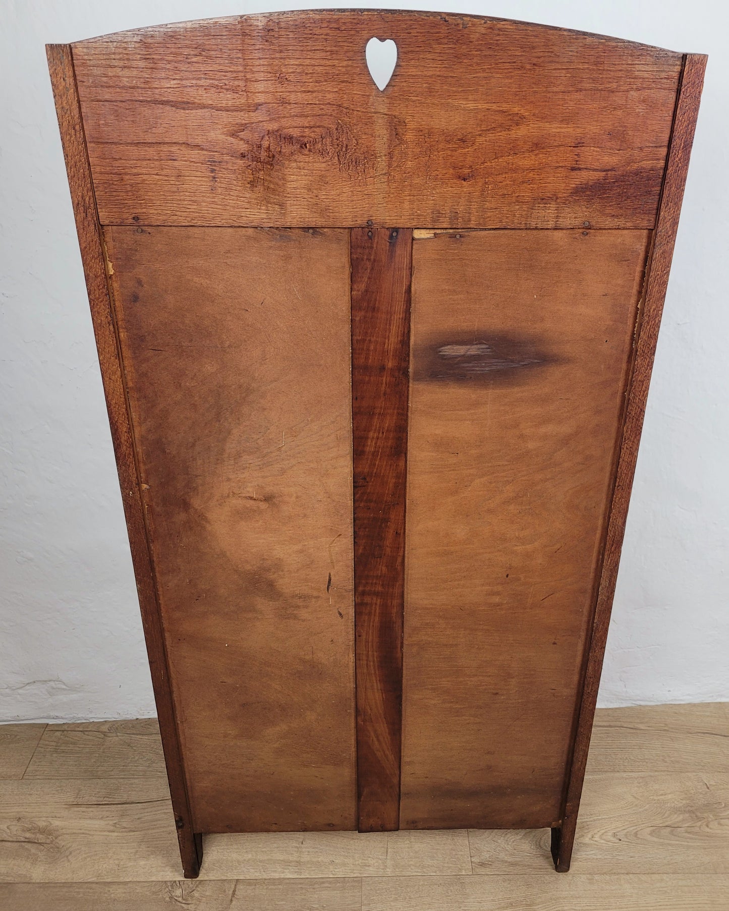 Vintage Student Writing Desk Lockable Inlaid Oak 1950s Delivery Available