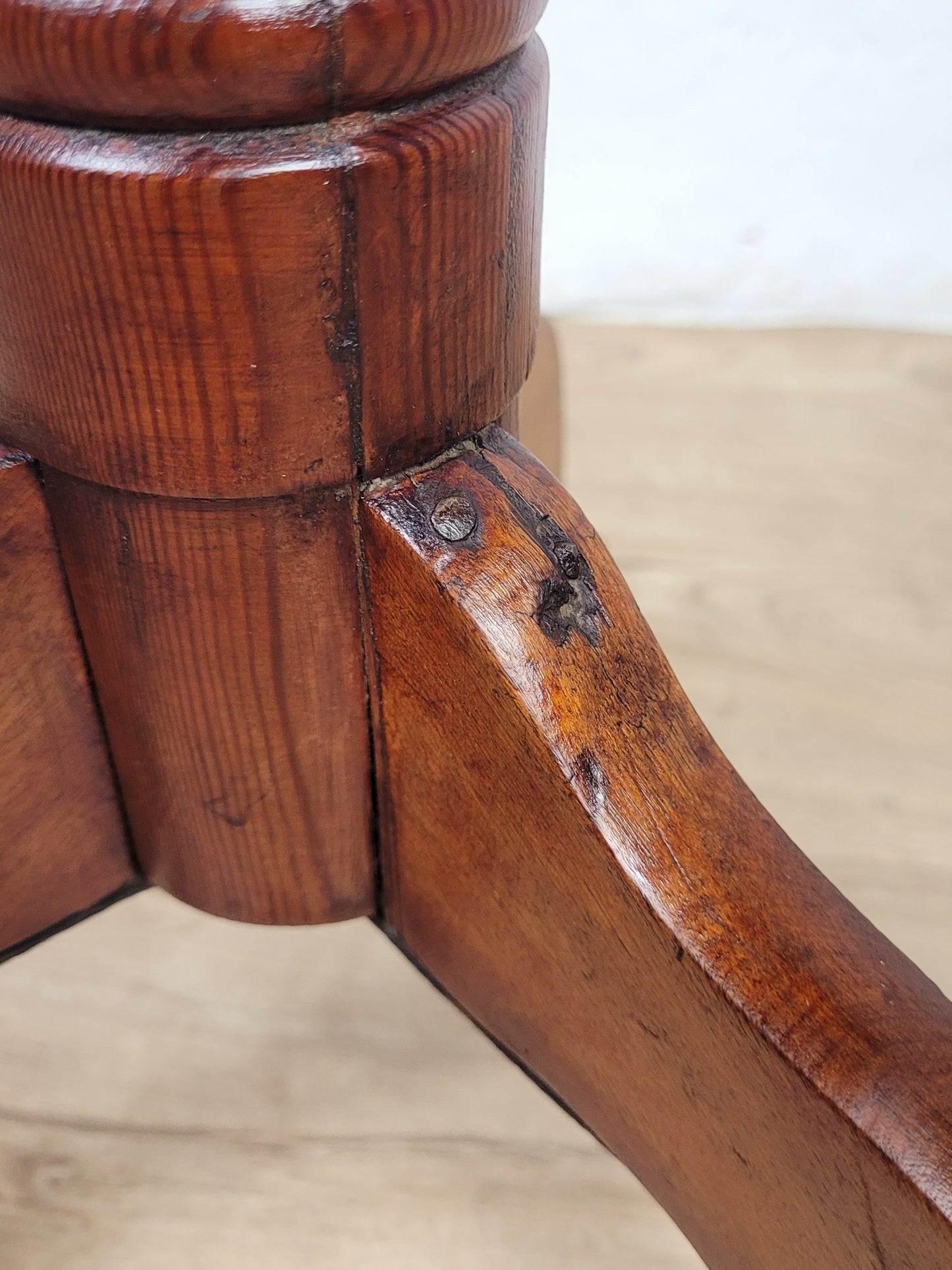 Victorian Tripod Side Table 19thC English Antique Mahogany Postage Available