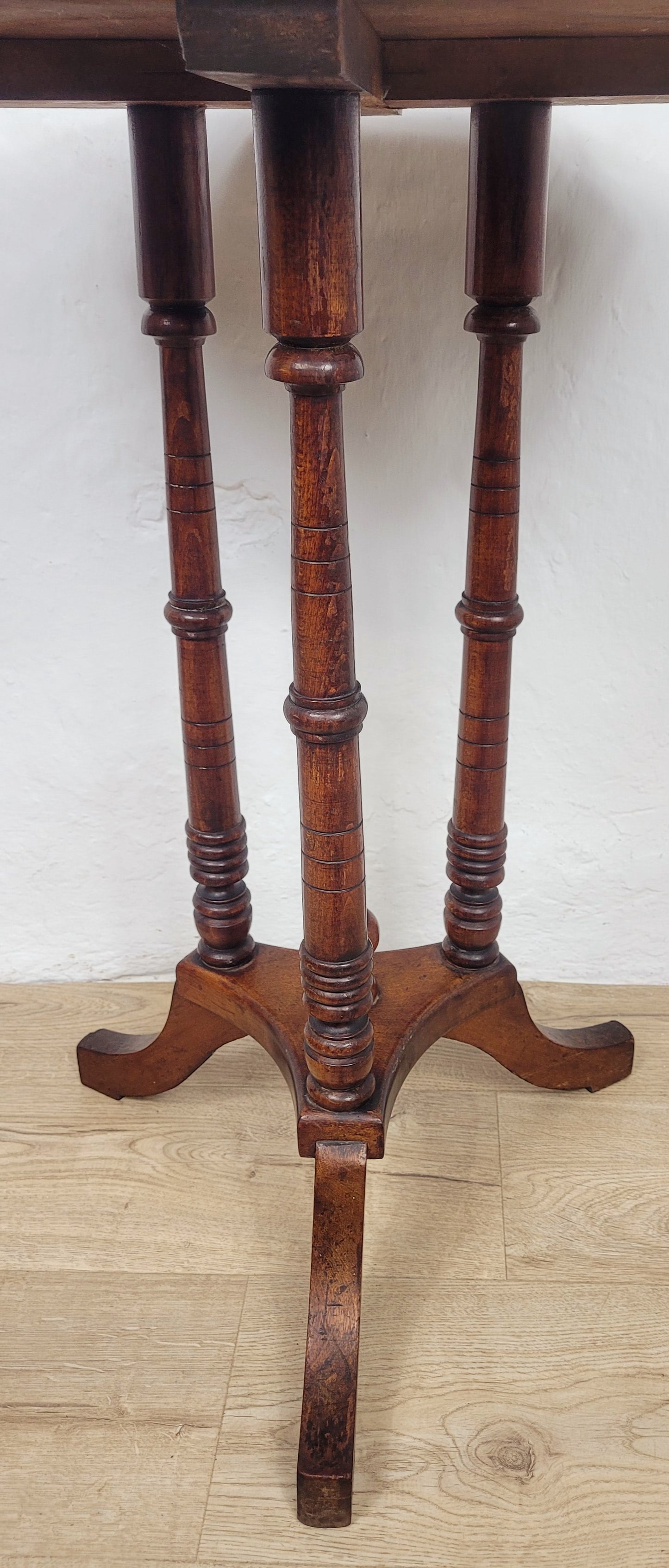 Victorian Octagonal Occasional Table Tripod English Mahogany Postage Available