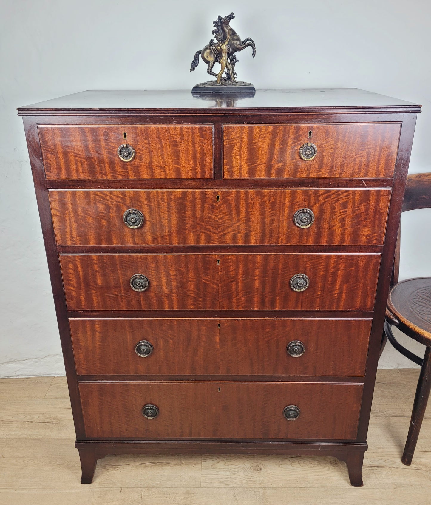 Vintage Chest Of Drawers 1930s Antique Style Repro Mahogany Delivery Available