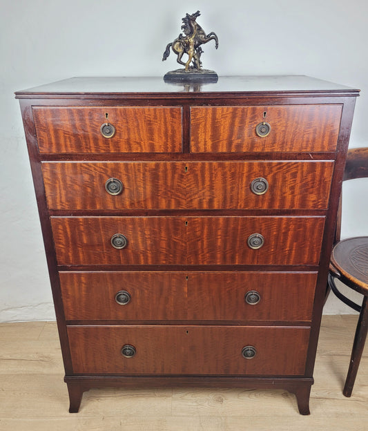 Vintage Chest Of Drawers 1930s Antique Style Repro Mahogany Delivery Available
