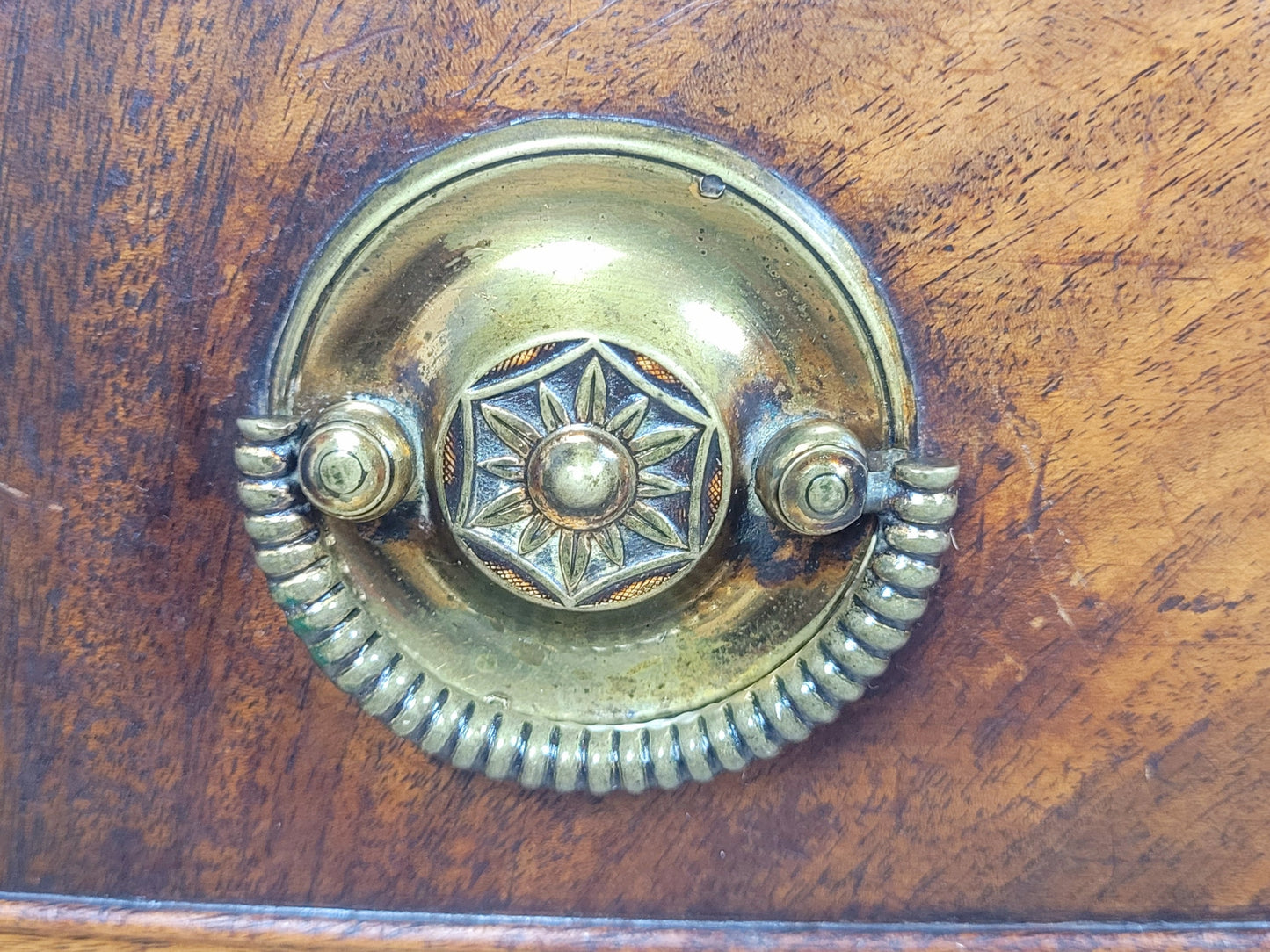 Regency Bowfronted Sideboard Drop Handles English C1800 Delivery Available