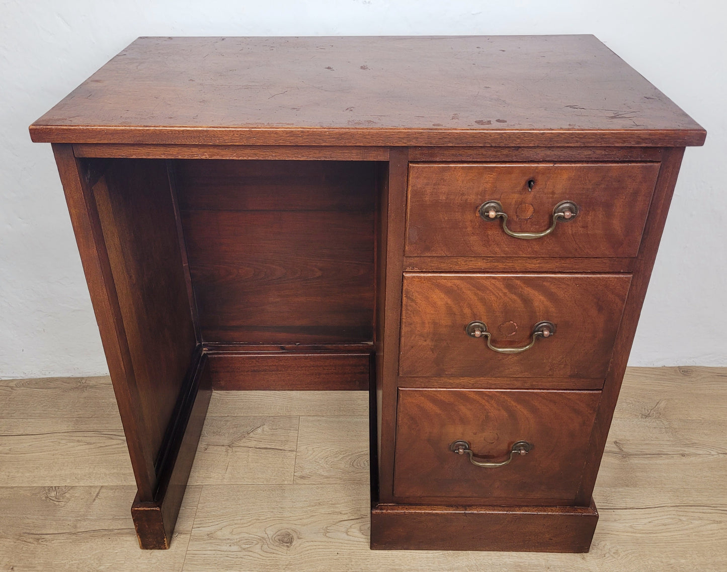Victorian Writing Desk Teak Small Drawers Drop Handles Delivery Available