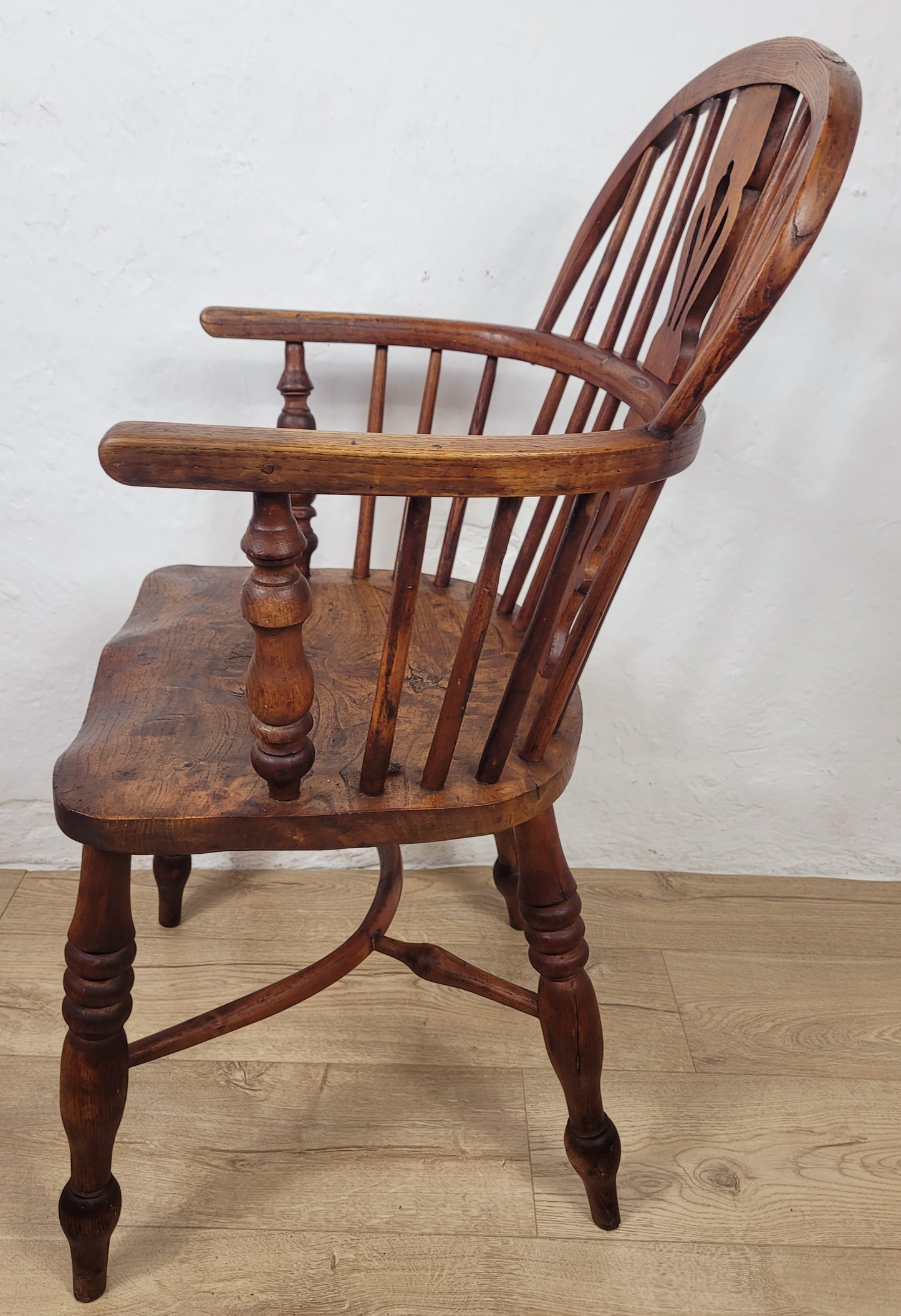 Victorian Windsor Armchair HoopBack Crinoline Stretcher 19thC Delivery Available