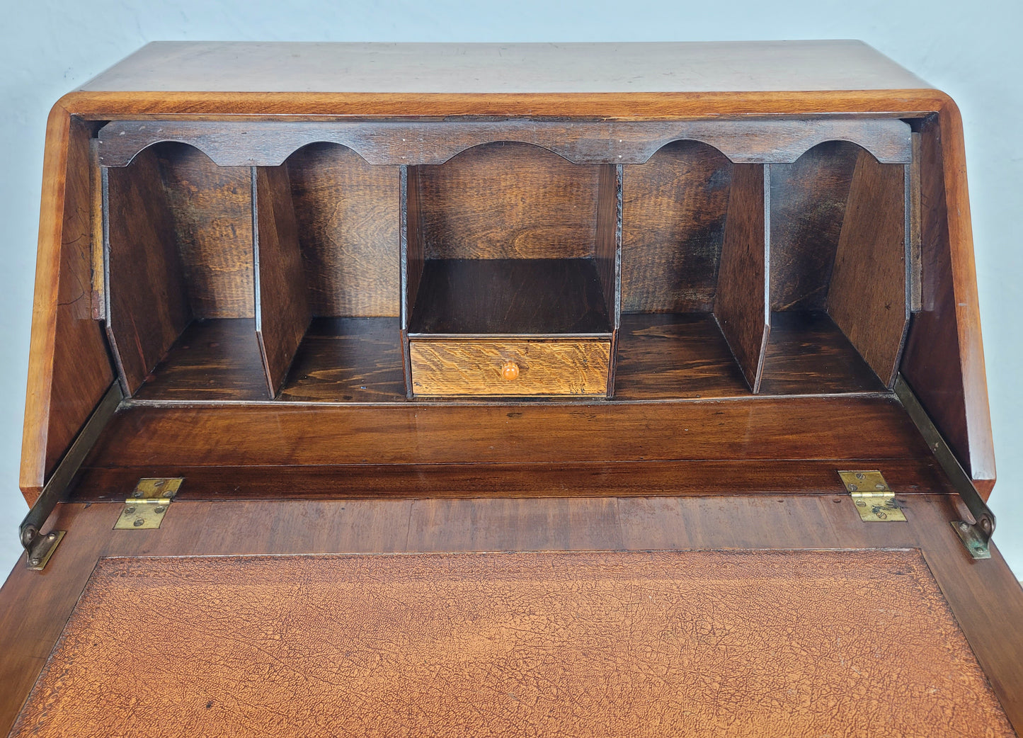 Vintage Writing Desk Denby & Spinks Walnut Cabriole Legs 1940s Delivery Available