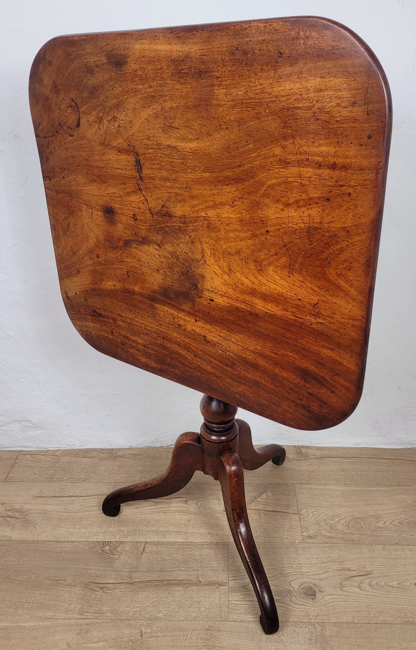 Georgian Tilt Top Table Tripod Mahogany English Postage Available