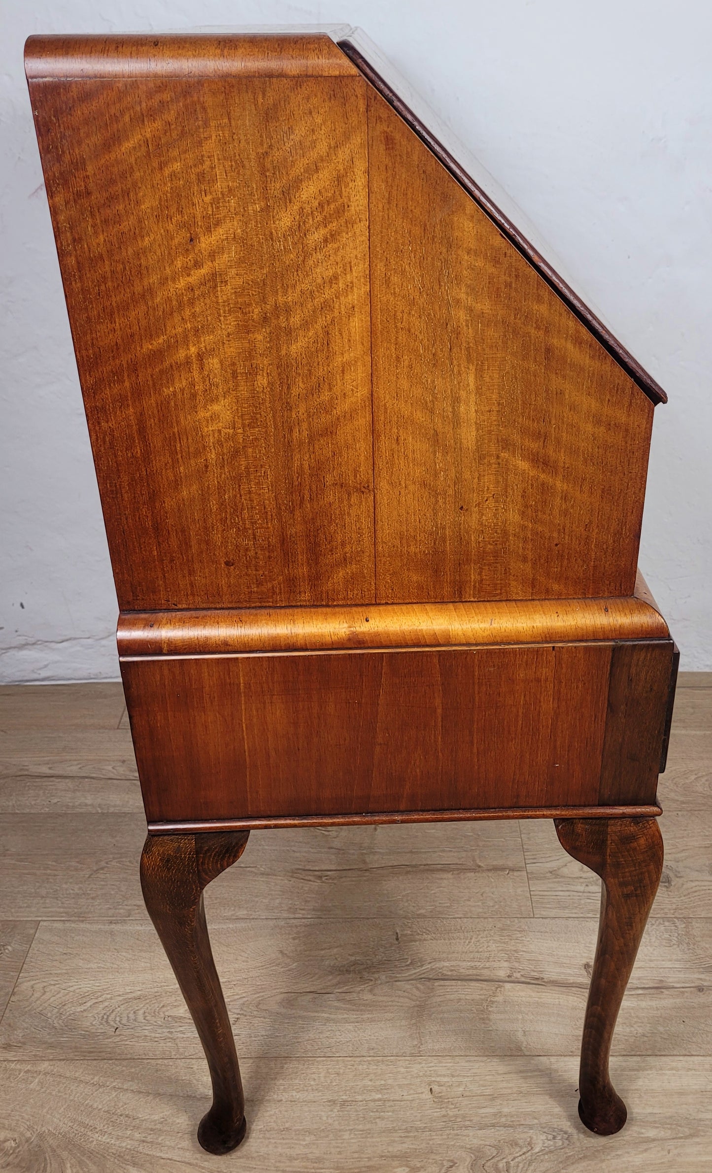Vintage Writing Desk Denby & Spinks Walnut Cabriole Legs 1940s Delivery Available