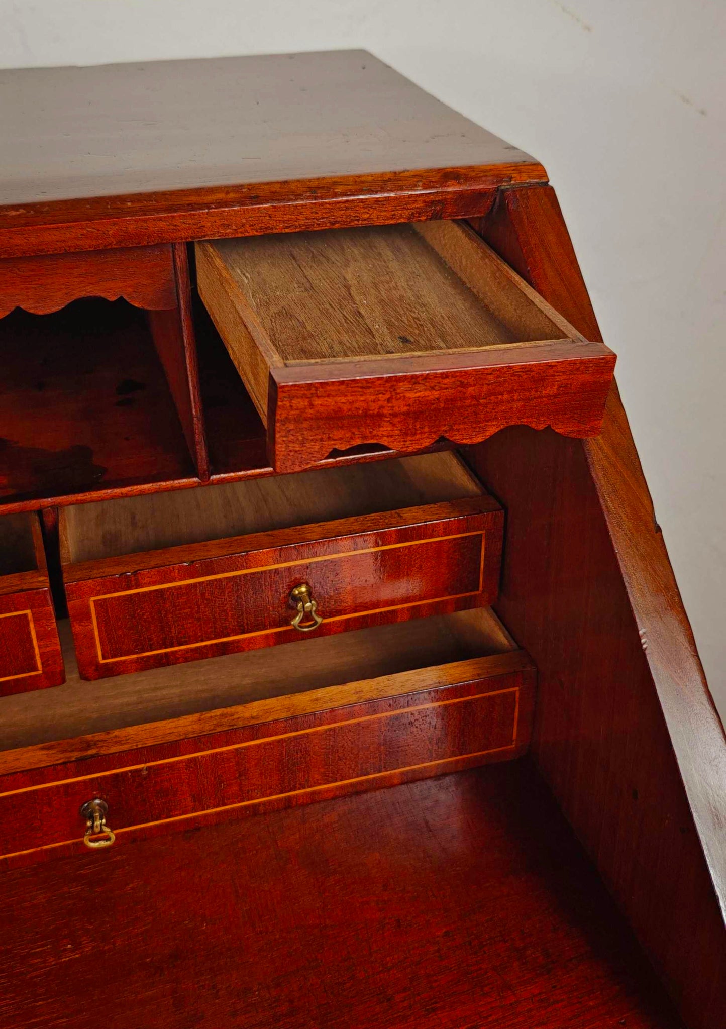 George III Writing Bureau Desk Oak 18thC Antique English Delivery Available