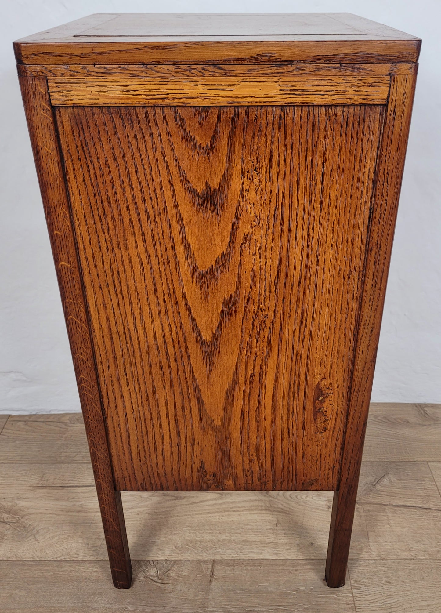 Vintage Bedside Cabinet Oak Mid 20th-Century Country Drawers Postage Available