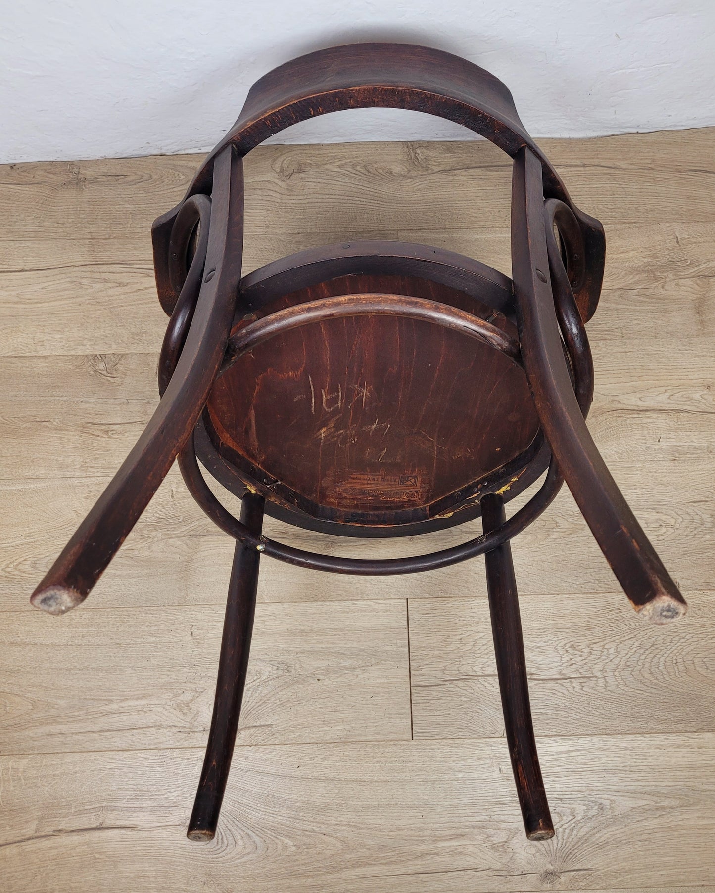 Bistro Cafe Bentwood Armchair Mundus J&J Kohn Antique 1910 Postage Available