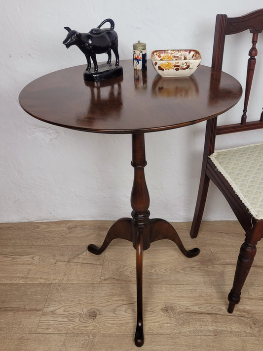 English Tripod Occasional Table Tilt Top Vintage Mid Century Postage Available