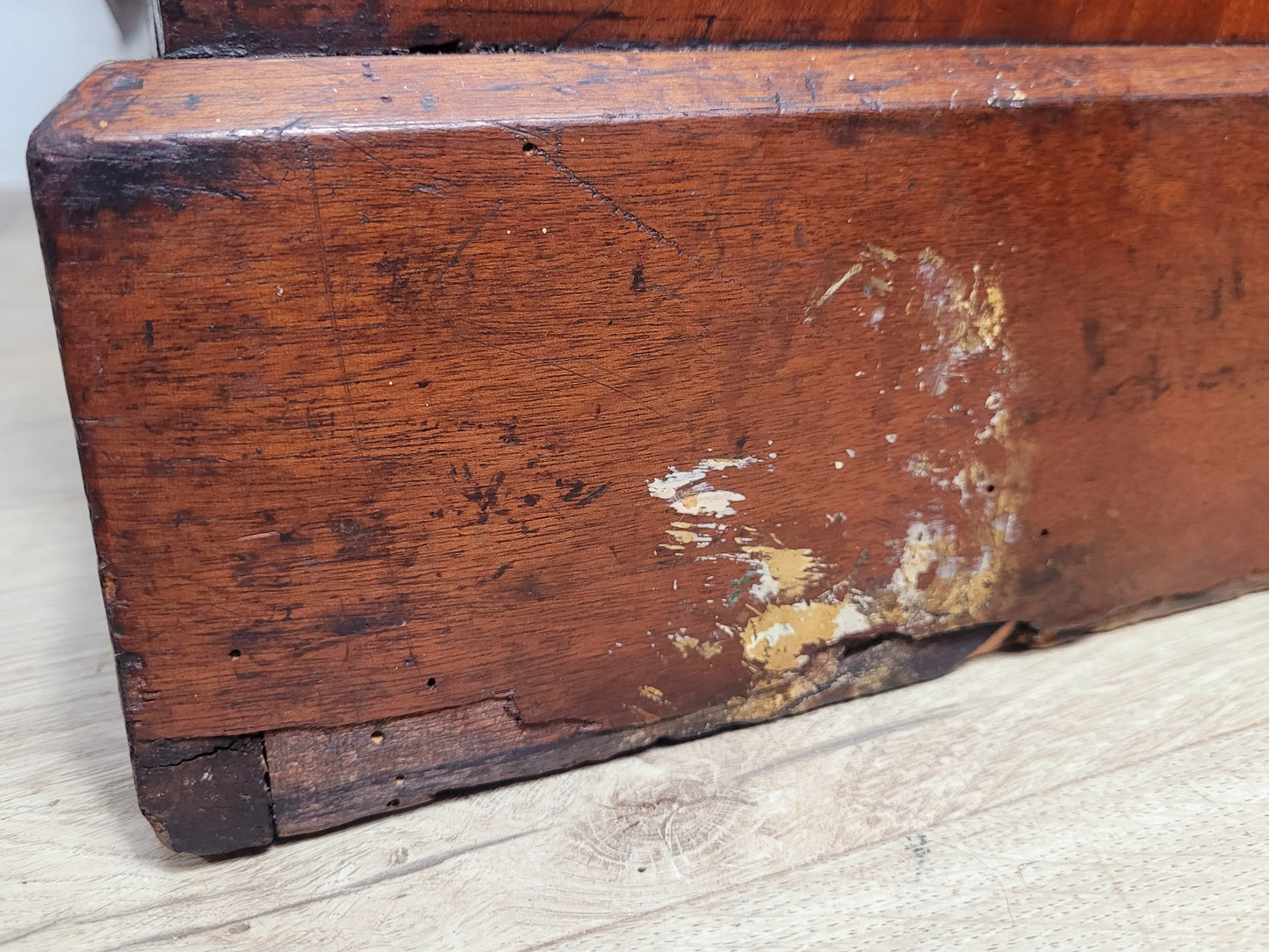Edwardian Chest of Drawers 2 Over 3 Walnut 1910s Drop Handle Delivery Available