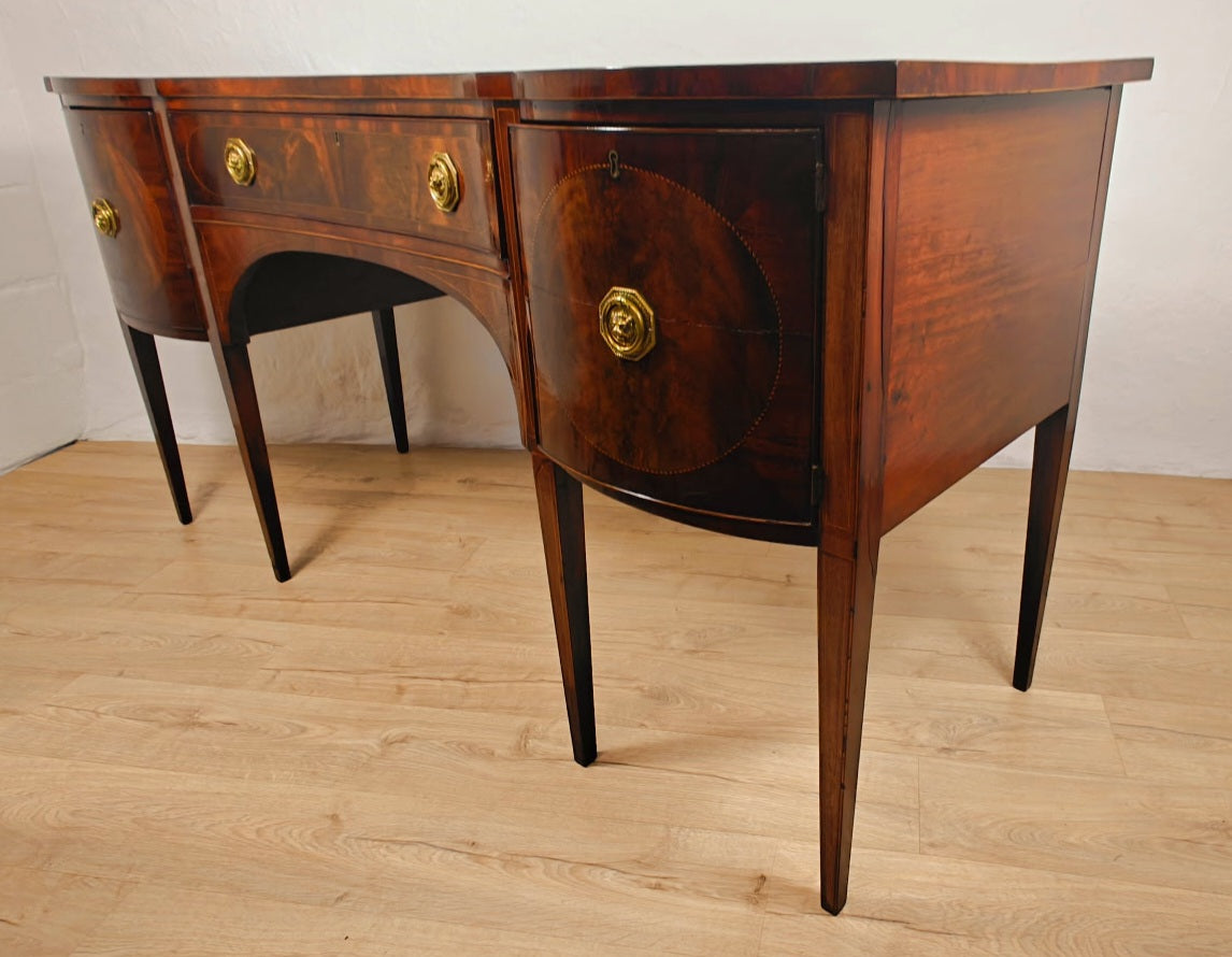 Georgian Sideboard Serpentine Front C1830 English Mahogany Delivery Available