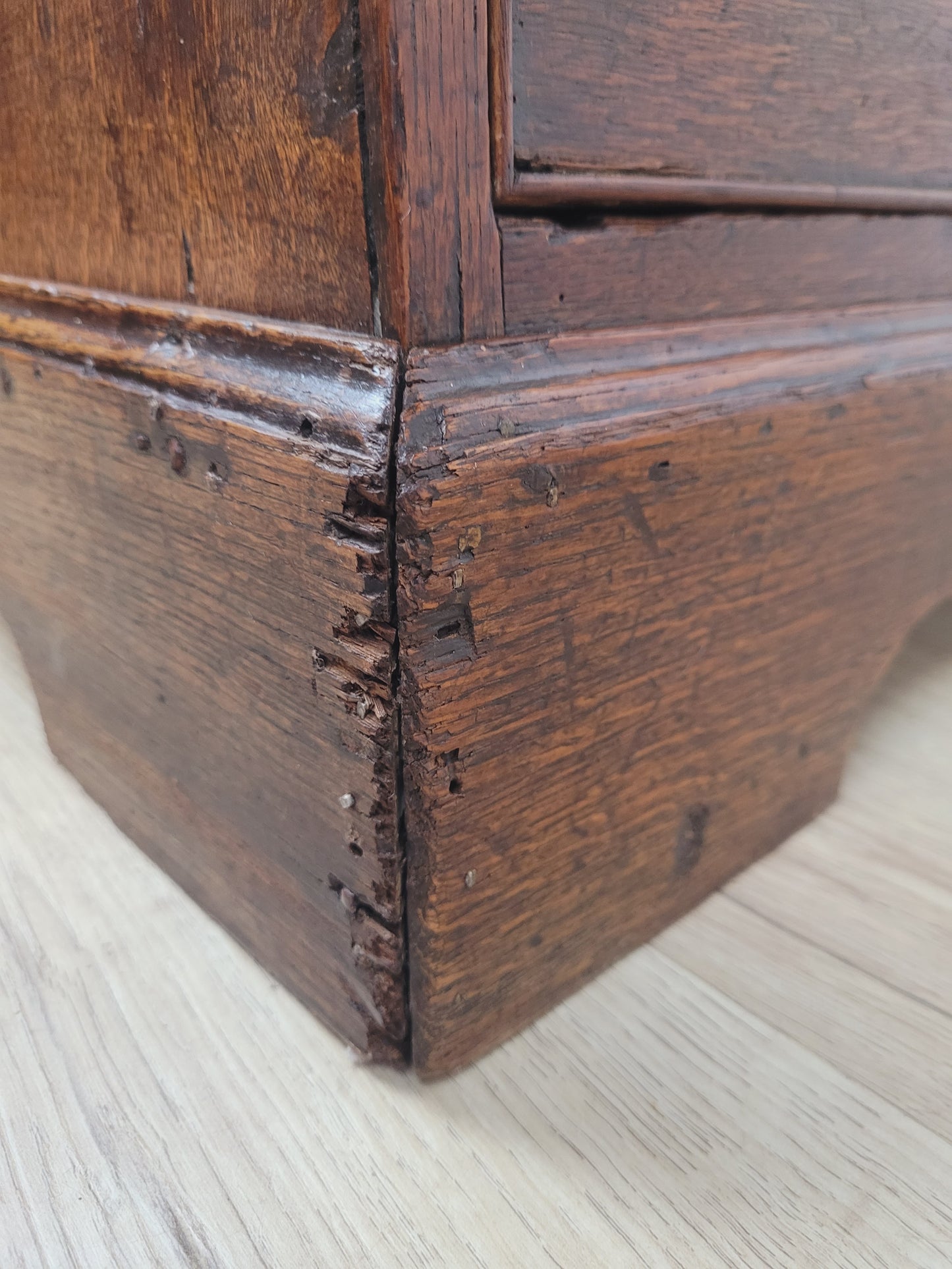 Georgian Writing Bureau Desk 18thC Oak Drop Handles Antique Delivery Available