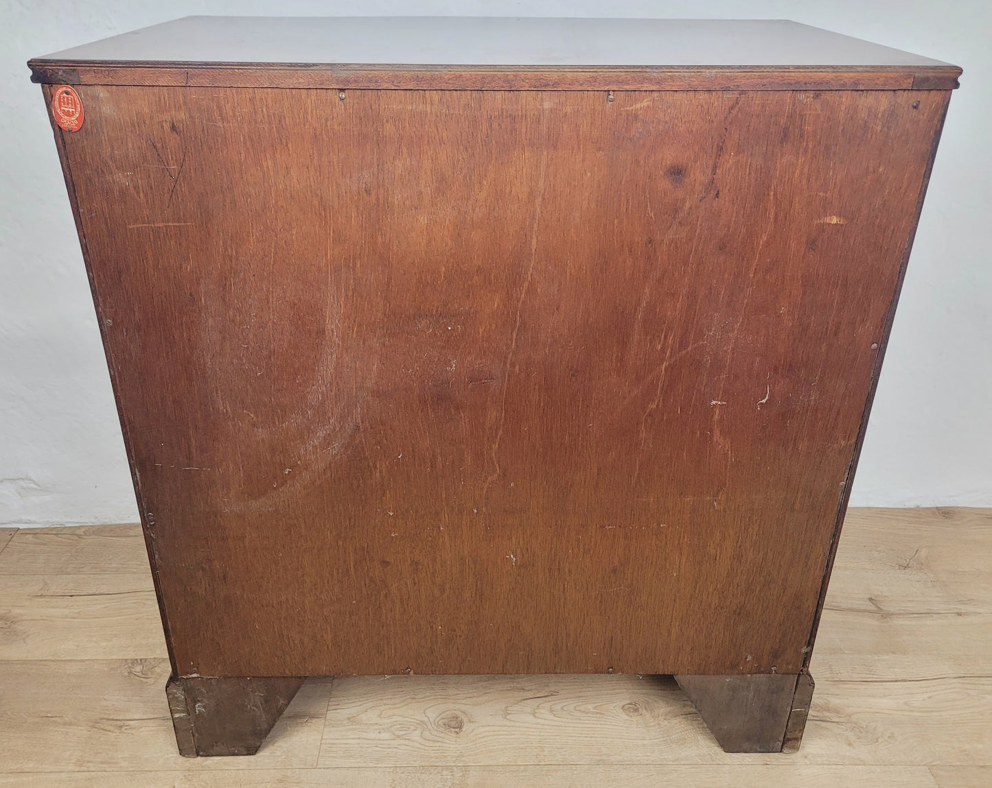 Chest of Drawers 4 Serpentine Front Mahogany Antique English Delivery Available