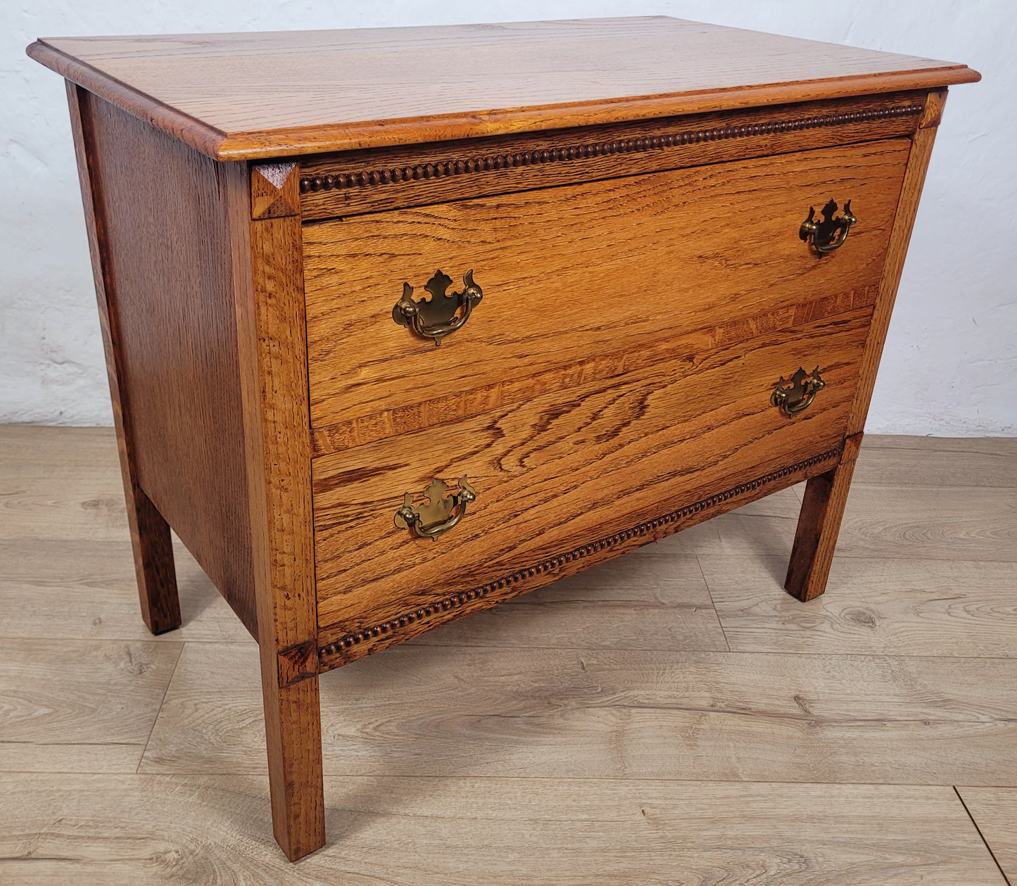 Vintage Chest Of Drawers Oak Carved Country Farmhouse Rustic Delivery Available