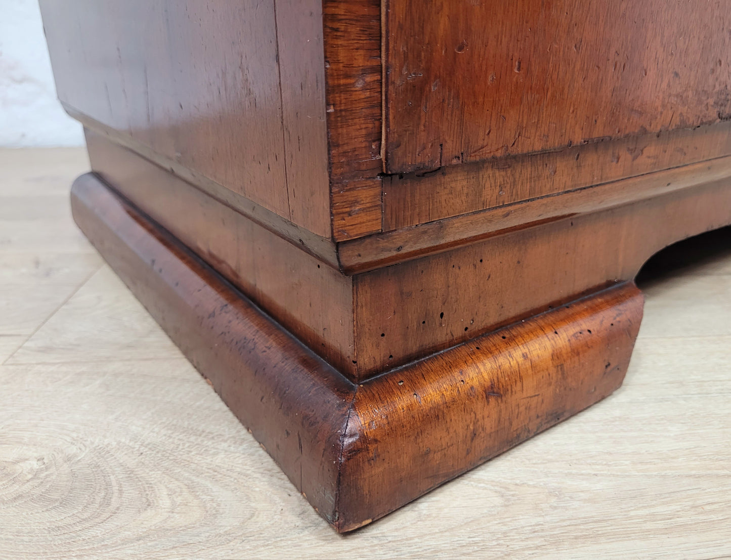 Vintage Walnut Tall Boy Art Deco Mid Century Lock and Key Delivery Available