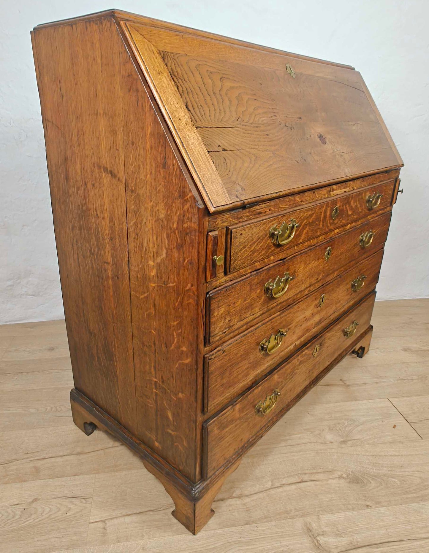 George III Writing Bureau Desk Oak 18thC Antique English Delivery Available