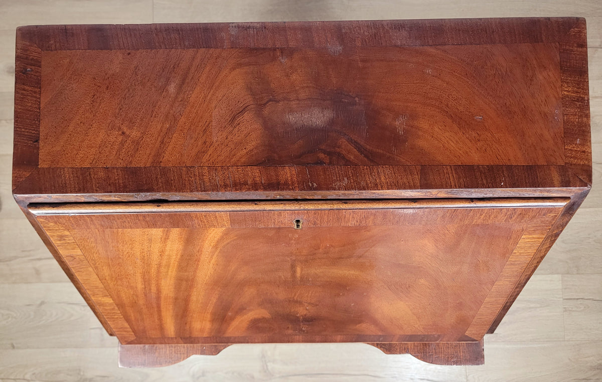 Walnut Writing Desk Bureau Ladies Lock & Key Queen Anne 1920s Delivery Available