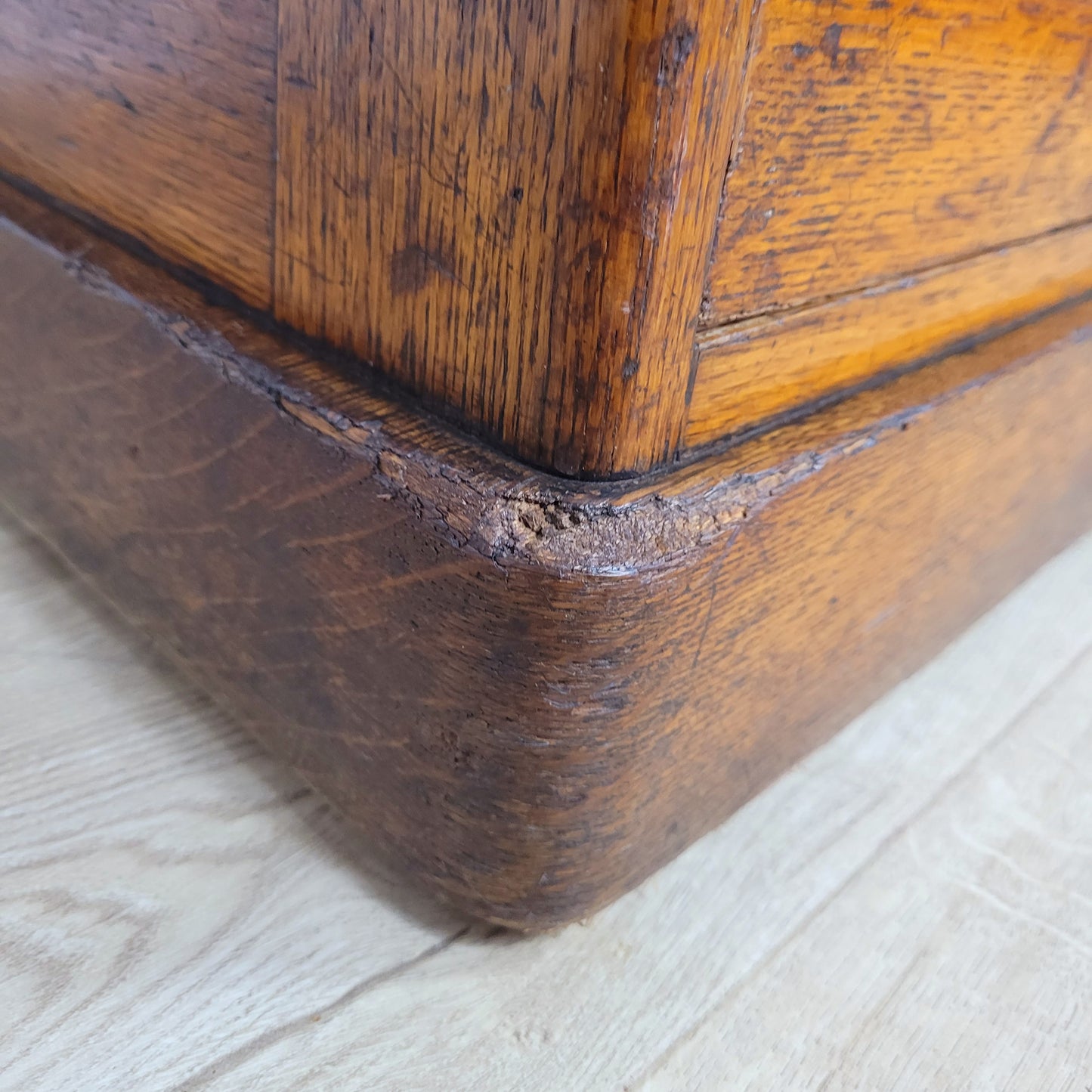 Victorian Writing Desk Oak Knee Hole Leather 19thC Antique Delivery Available