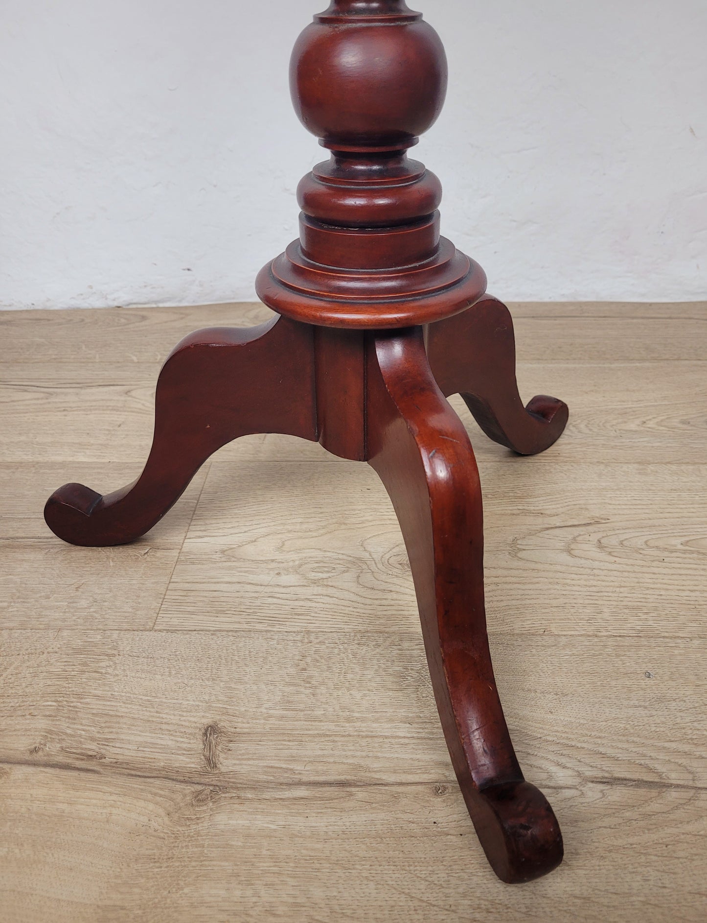 Victorian Pedestal Tripod Table English 19th Century Mahogany Postage Available