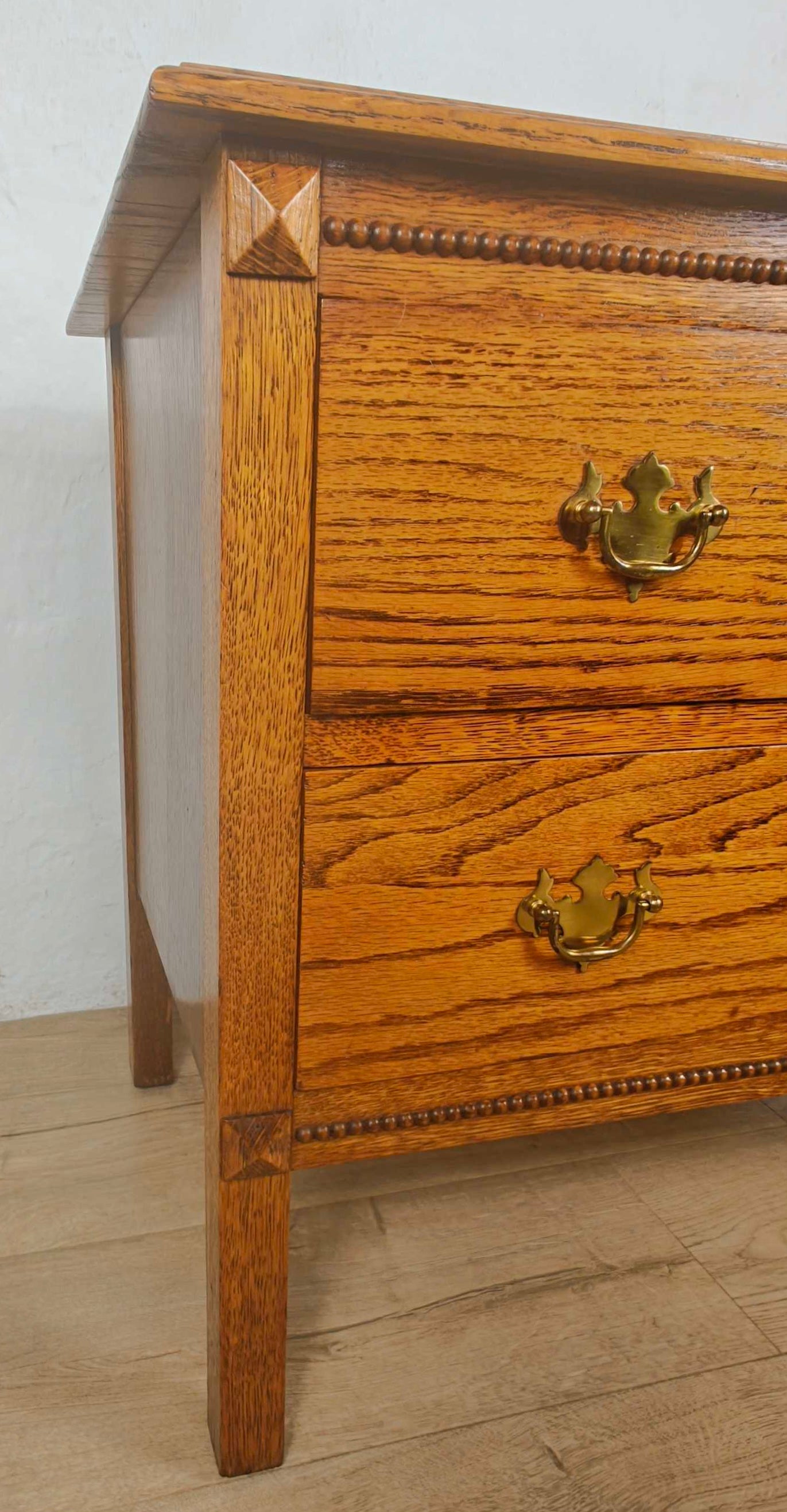 Vintage Chest Of Drawers Oak Carved Country Farmhouse Rustic Delivery Available