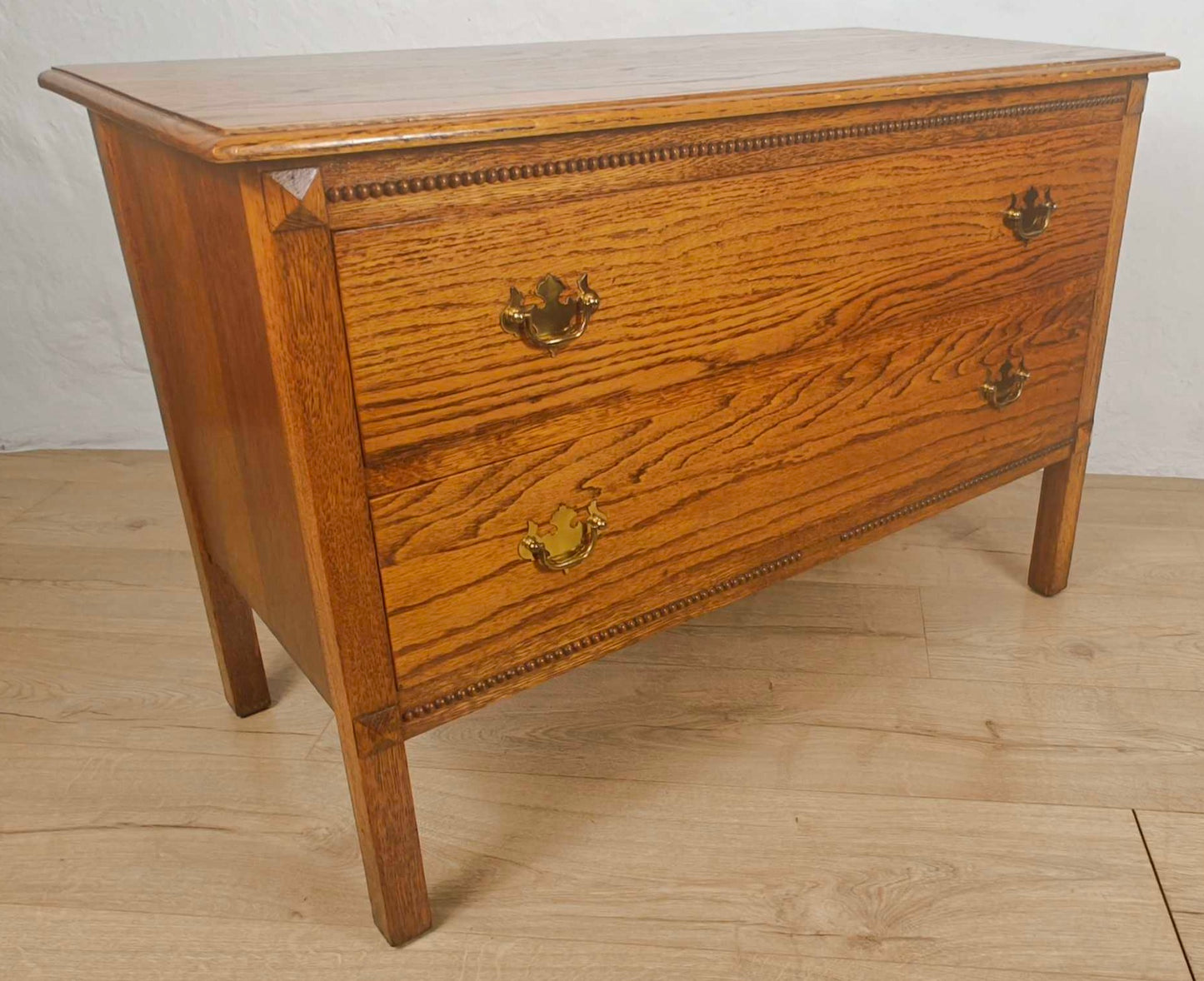 Vintage Chest Of Drawers Oak Carved Country Farmhouse Rustic Delivery Available