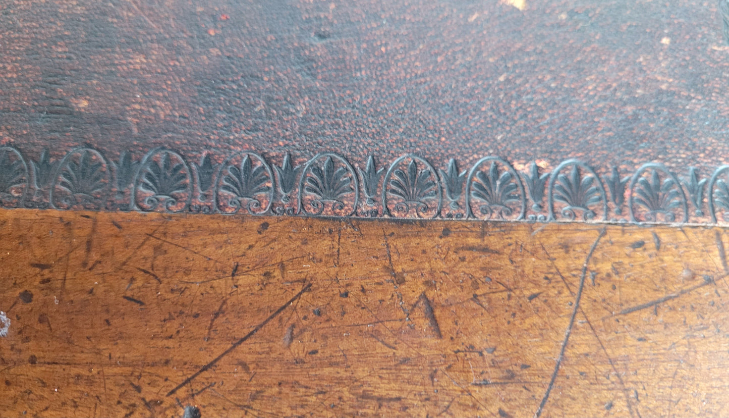 Edwardian Writing Desk Knee Hole Antique Castors Drawers 1910 Delivery Available