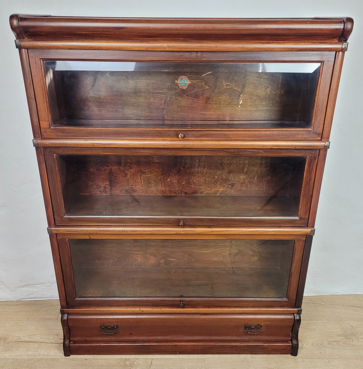 Globe Wernicke Barristers Bookcase 3 Stackable Glass Door Delivery Available