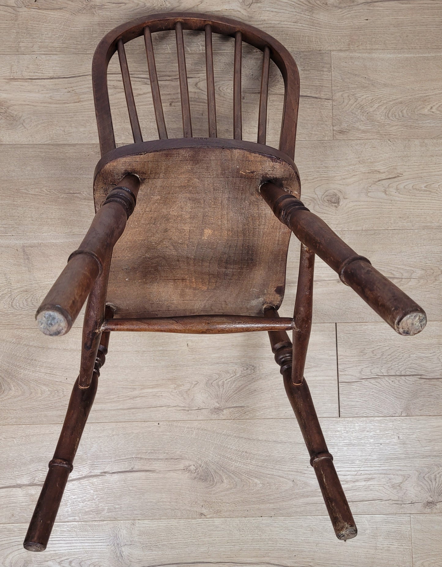 Vintage Kitchen Chair Hoop Back Elm & Birch English 20thC Postage Available