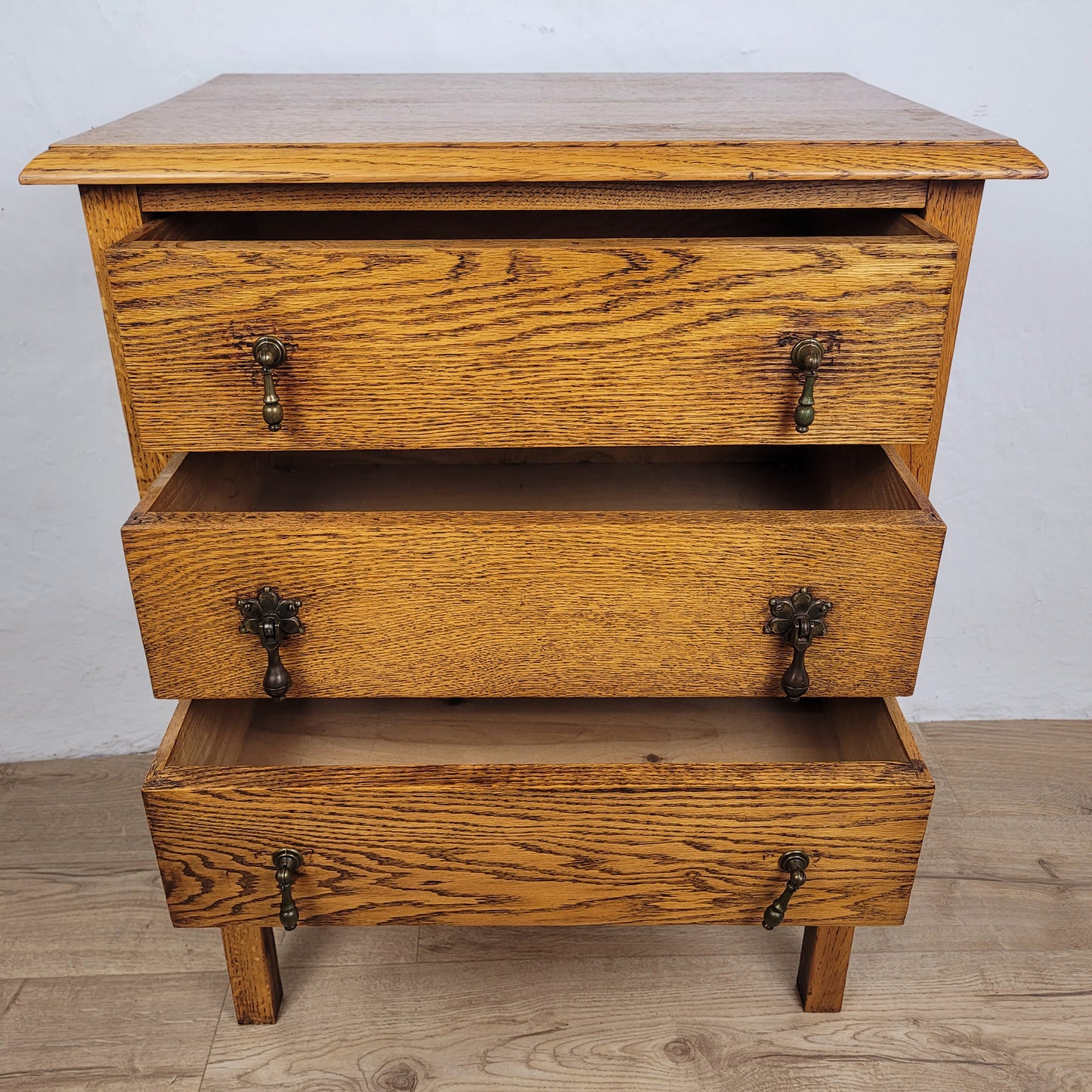 Oak Chest of Drawers Vintage Arts & Crafts Style 1930 English Delivery Available