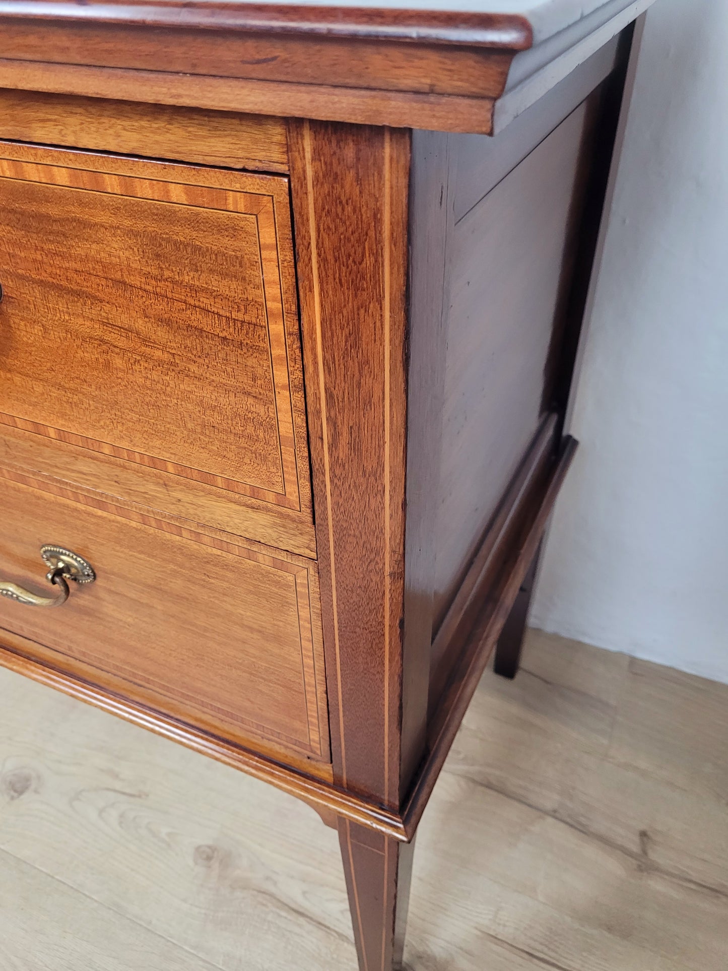 Victorian Dressing Chest of Drawers Inlaid 19thC Drop Handles Delivery Available