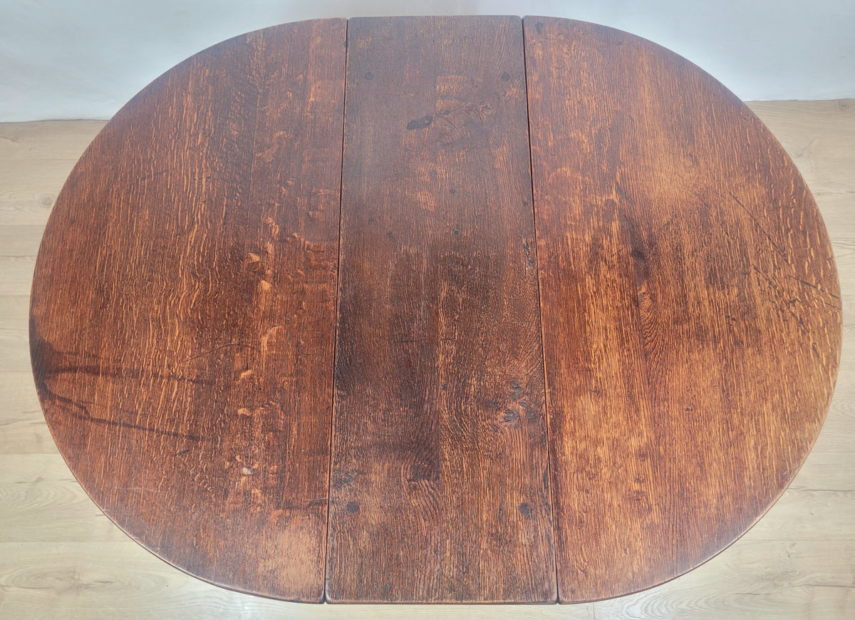 Dining Table Early 20thC Oak Drop Leaf Gateleg Country 1920's Delivery Available