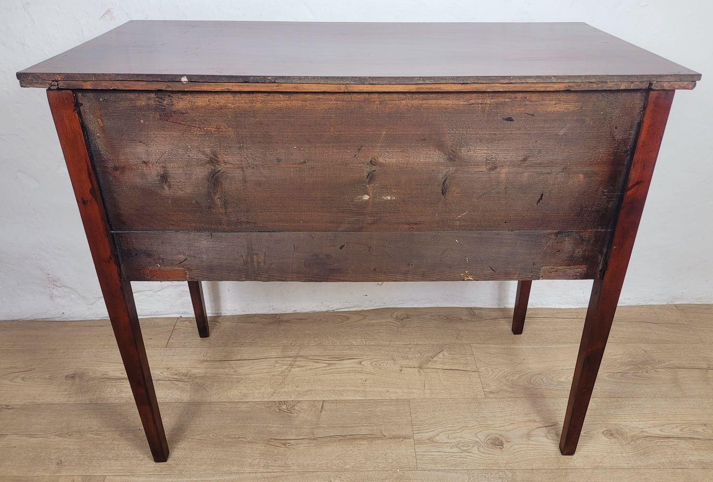 Vintage Two Drawer Chest Side Table Edwardian Style Inlaid Delivery Available