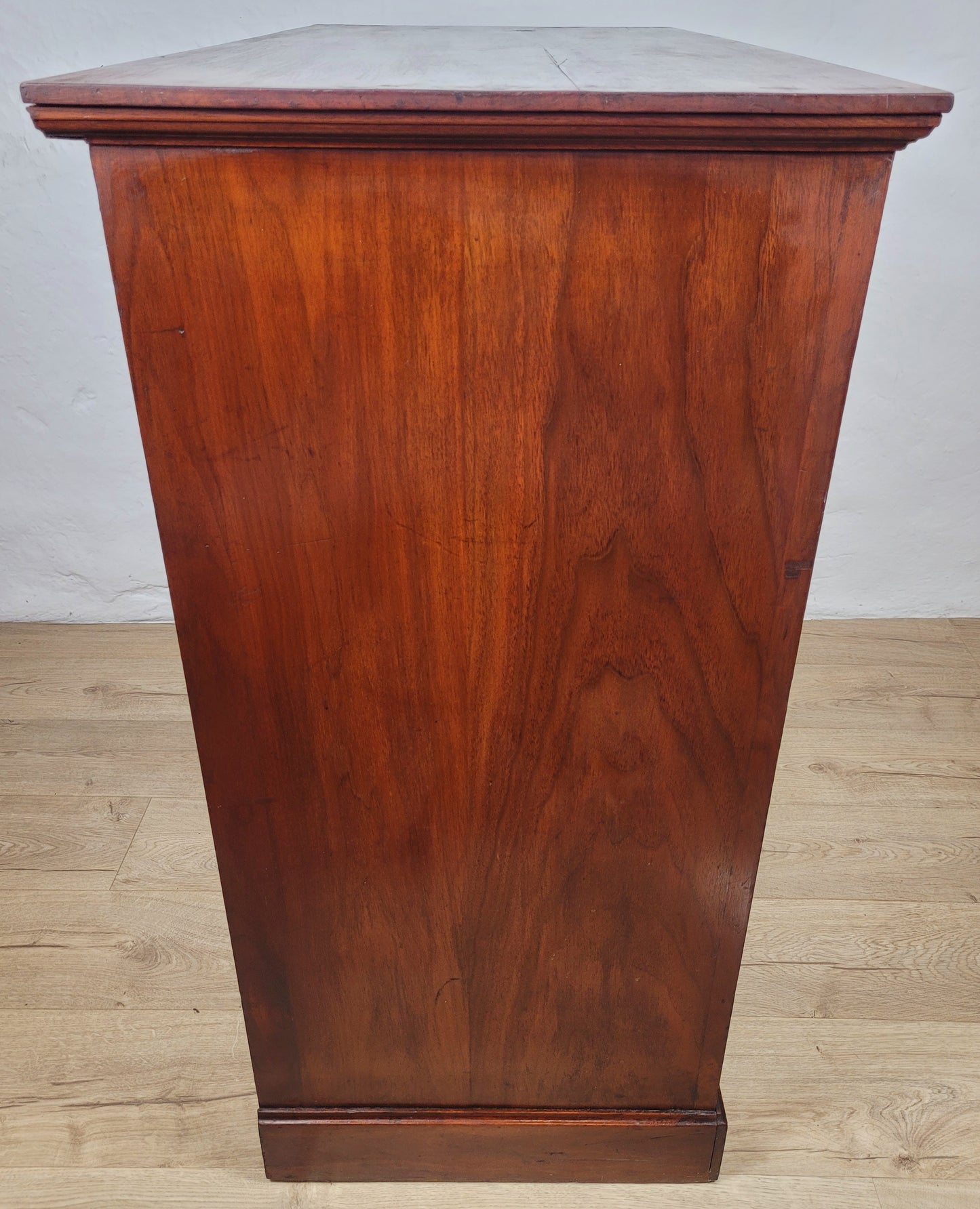 Edwardian Chest of Drawers Walnut 2 Over 3 1910s Drop Handles Delivery Available