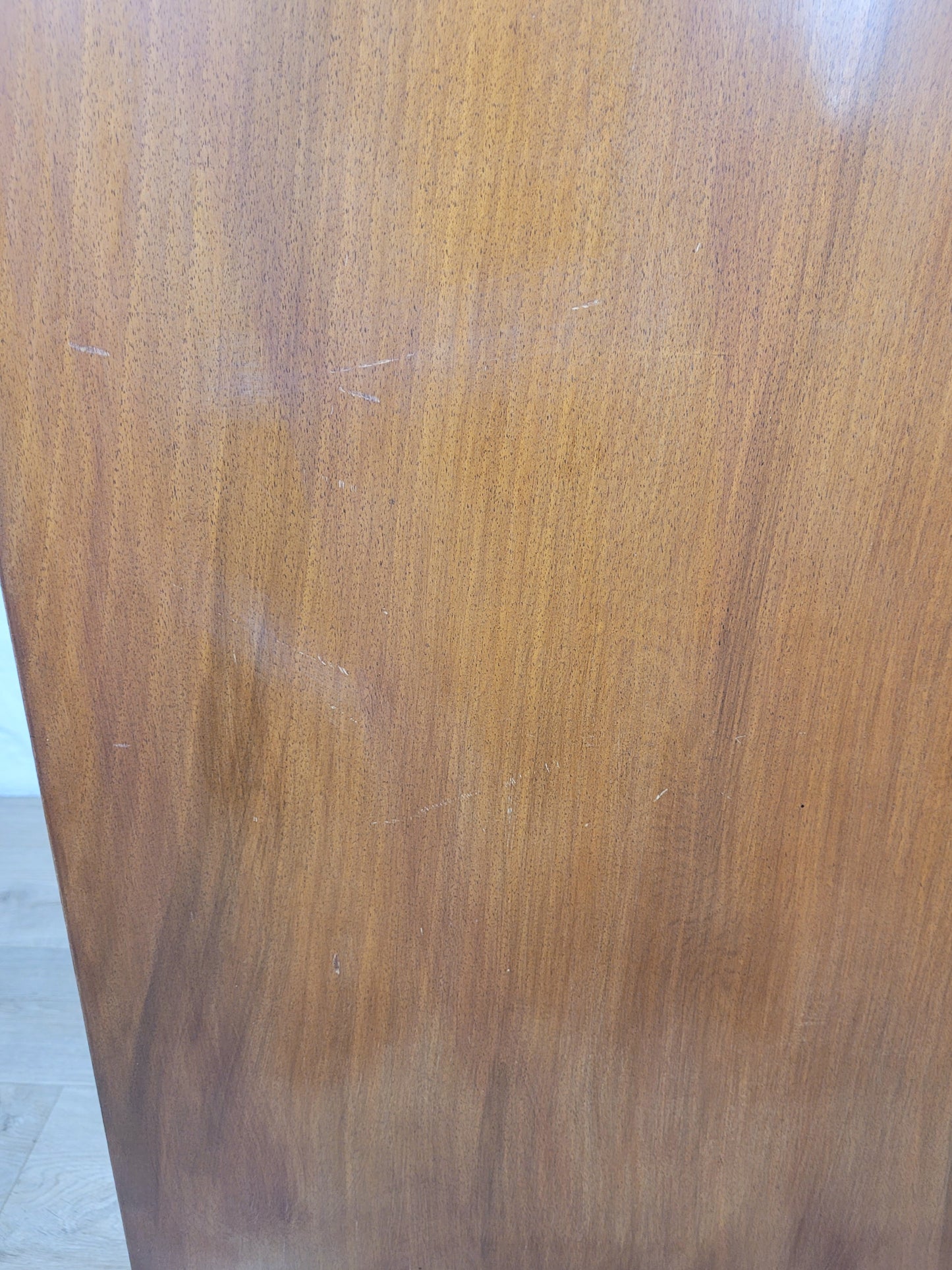 Edwardian Writing Bureau Desk Walnut Antique Carved Leather Delivery Available