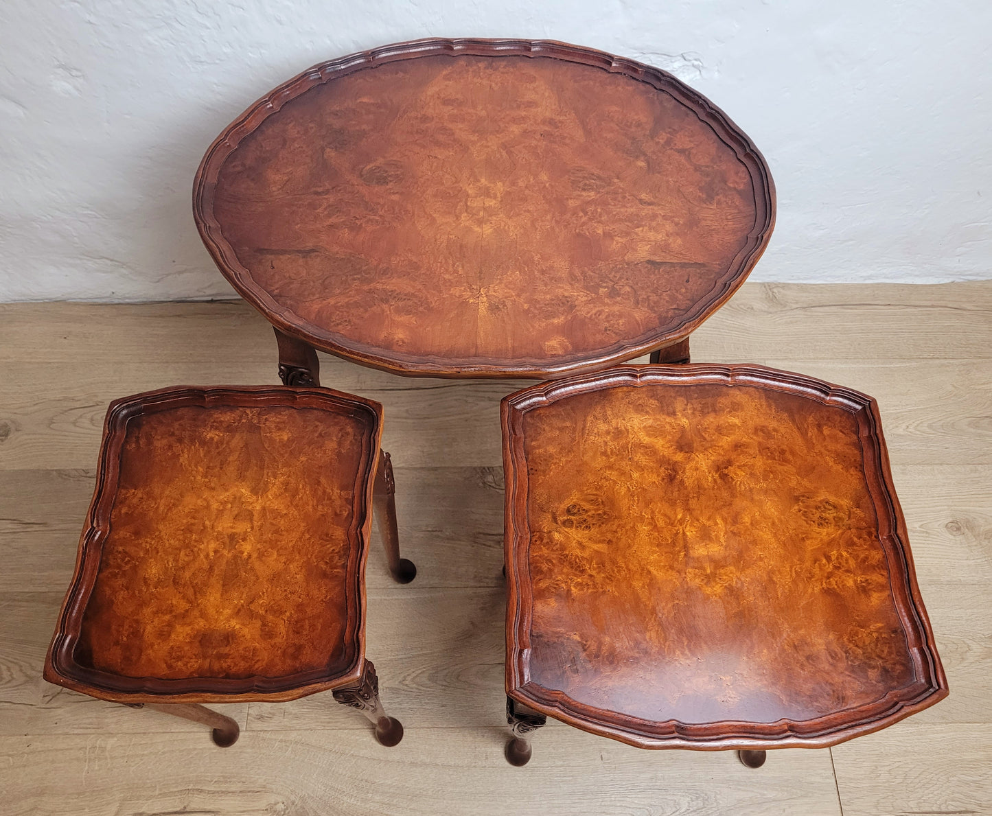 Bevan Funnell Nesting Tables Set of Three Antique Style 1950s Postage Available