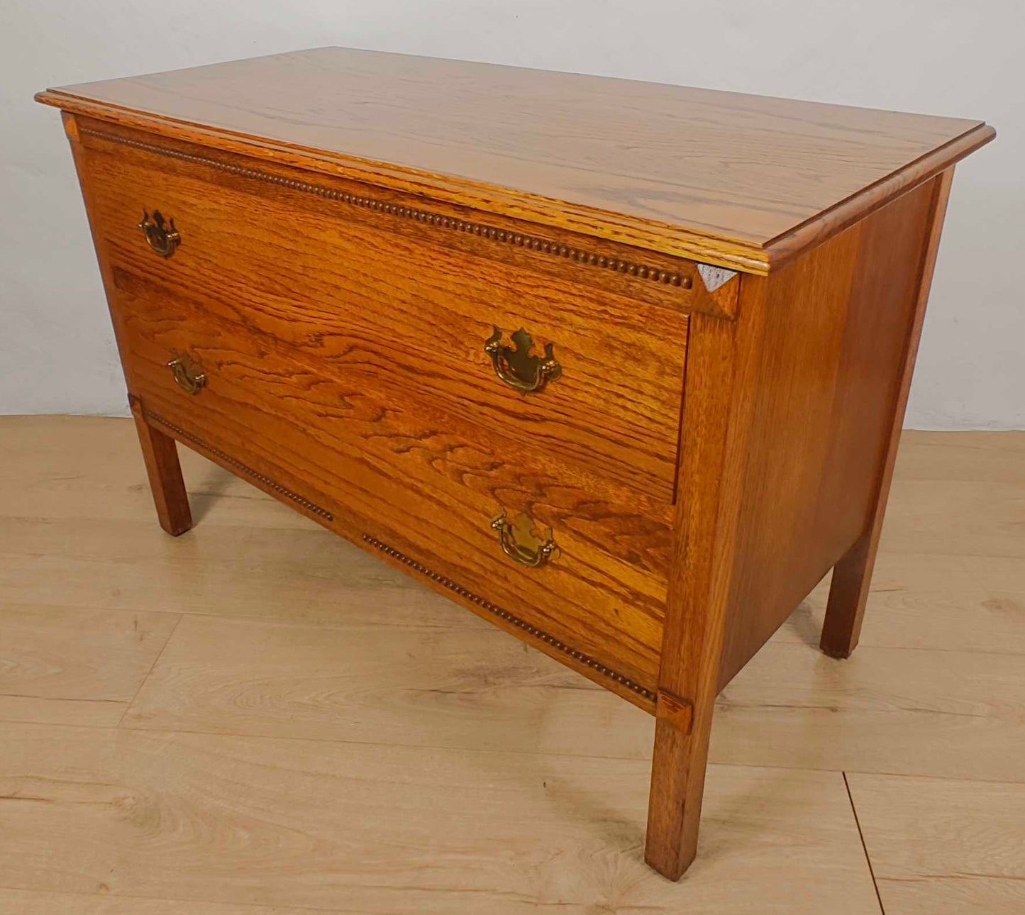 Vintage Chest Of Drawers Oak Carved Country Farmhouse Rustic Delivery Available