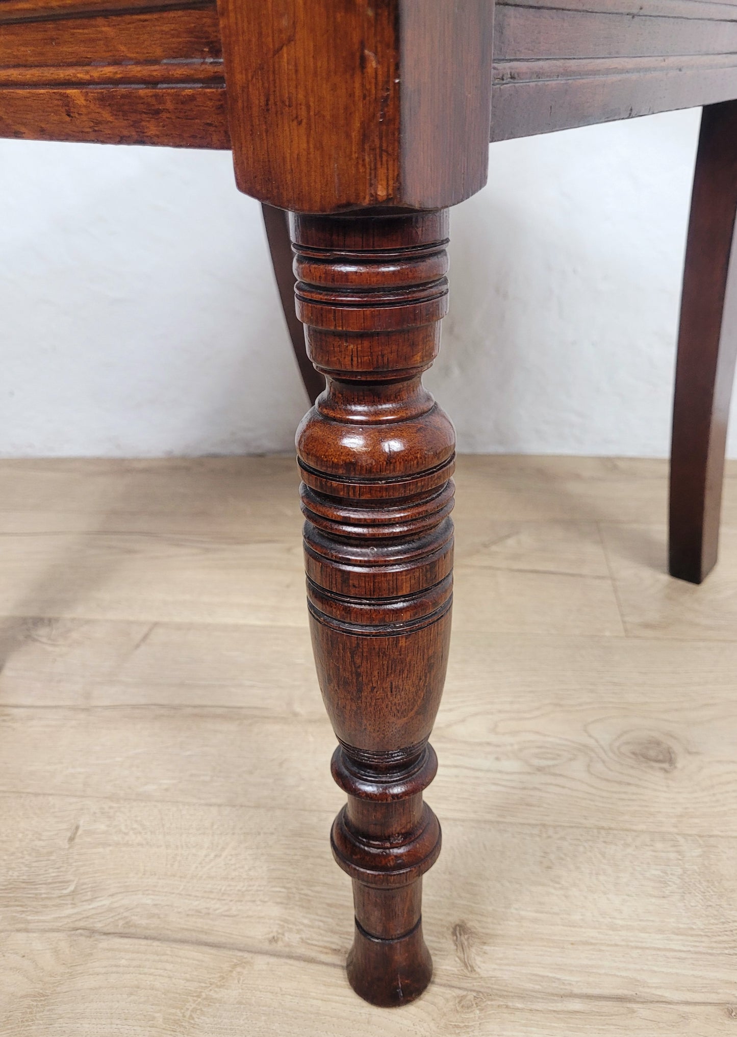 Victorian Kitchen Chair Elm Carved Panel Back 19thC Antique Postage Available