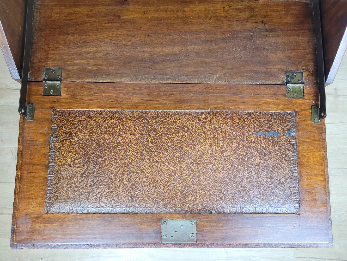Ladies Writing Bureau Desk Vintage 1950s Lock & Key Mahogany Delivery Available