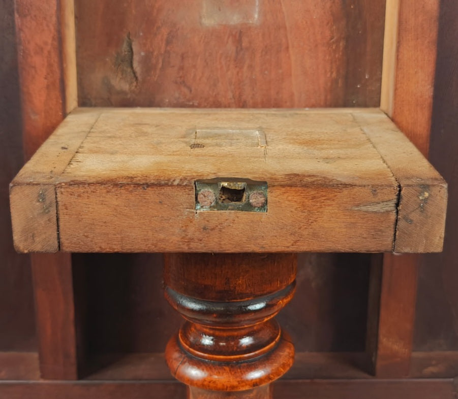 Victorian Tilt Top Table Tripod Rectangular Mahogany English Postage Available