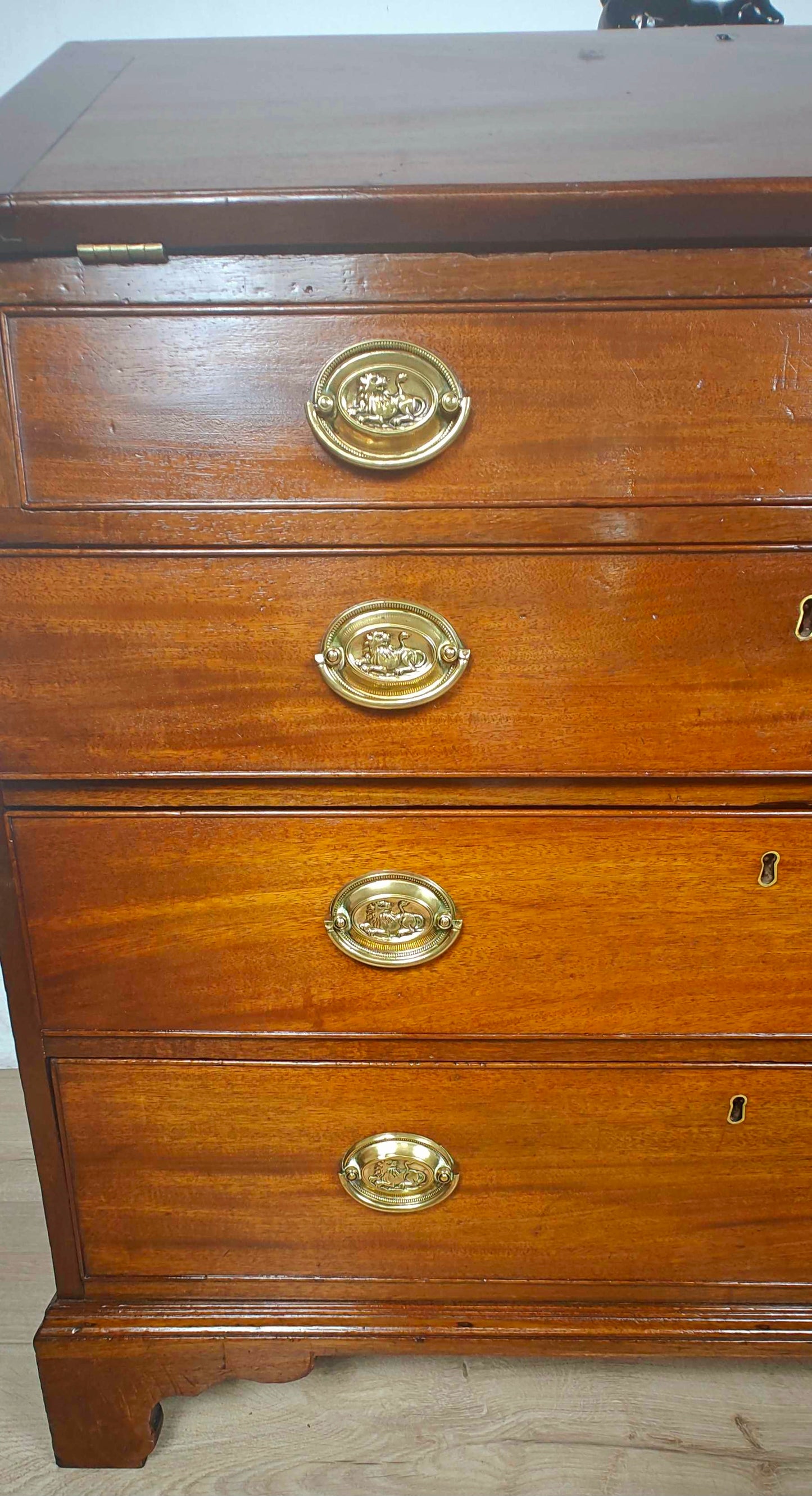 George III Writing Bureau Desk Oak 18thC Antique English Delivery Available