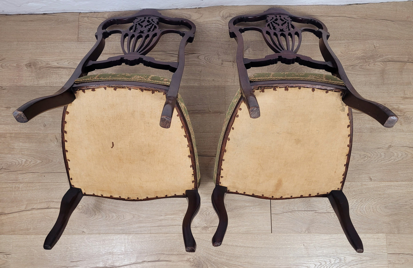 Victorian Nursing Chairs Carved Upholstered Floral 1890 Postage Available