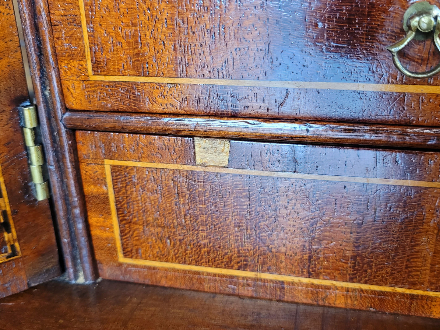 George III Writing Bureau Desk Oak 18thC Antique English Delivery Available