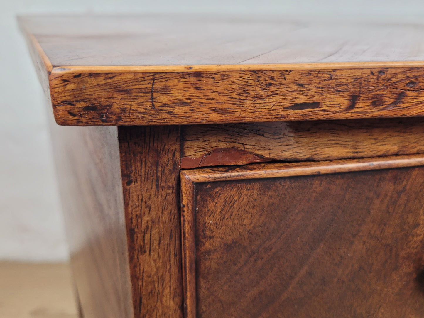 Regency Bowfronted Sideboard Drop Handles English C1800 Delivery Available