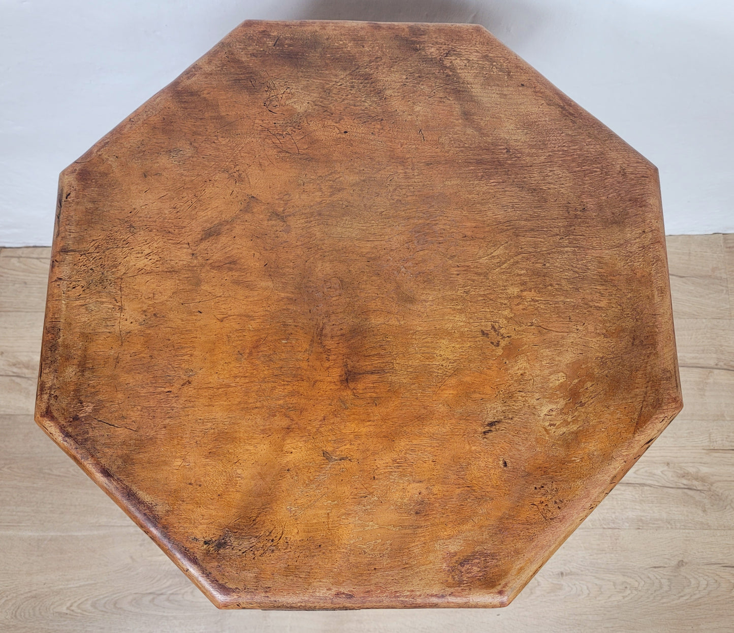 Victorian Octagonal Occasional Table Tripod English Mahogany Postage Available