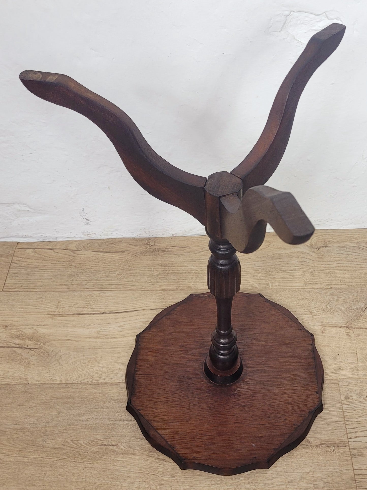 Vintage Wine Table Piecrust Scalloped Edge English 20thC 1950 Postage Available